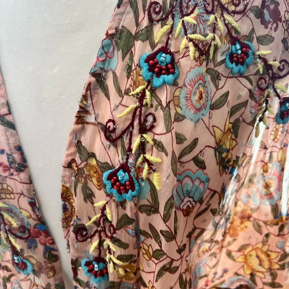 Anthropologie Andersen & Lauth Bella Shimmer Kimono - One Size